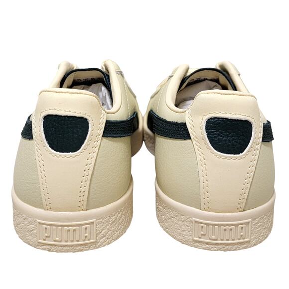 Puma Clyde Players Lane Men Sneakers Size US 8.5 Creamy Vanilla Dark Myrtle